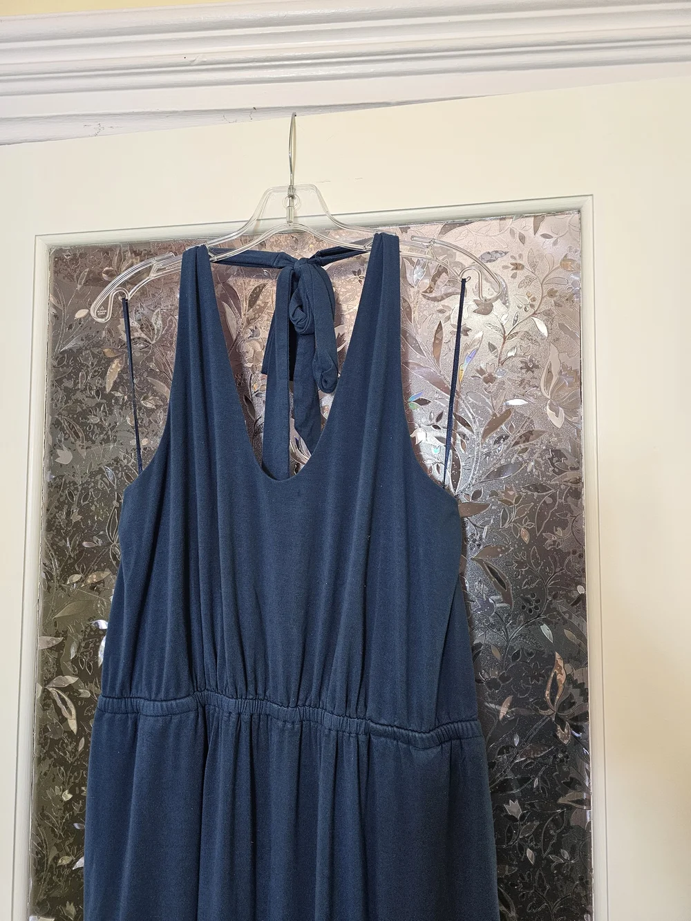 Old Navy Navy Blue Sleeveless Jumpsuit - Picture 2 of 5